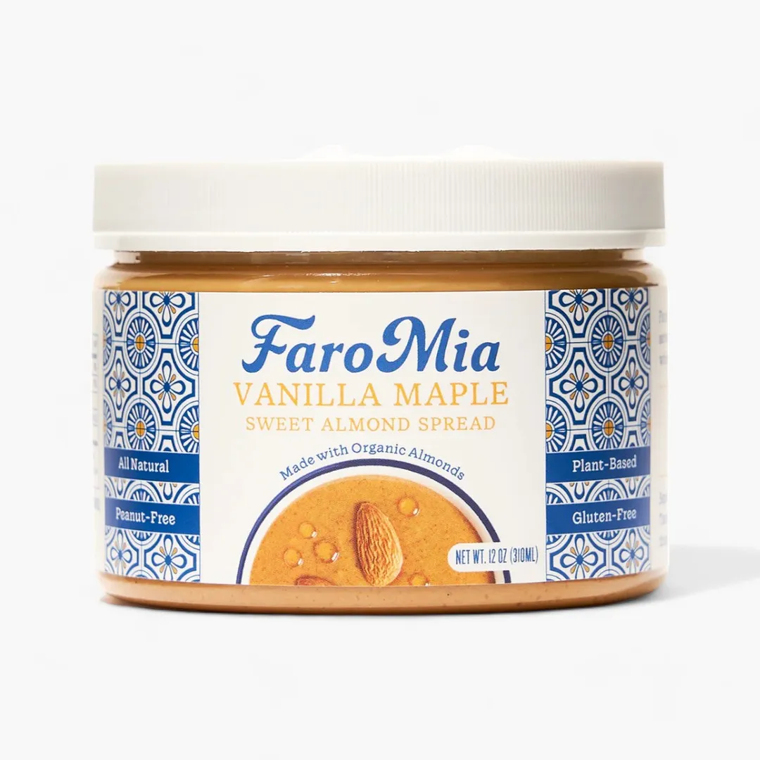 Faromia Spreads Variety Pack: 1 x each of Vanilla Maple, Dark Chocolate, Truffle & Herb, Sicilian Spice