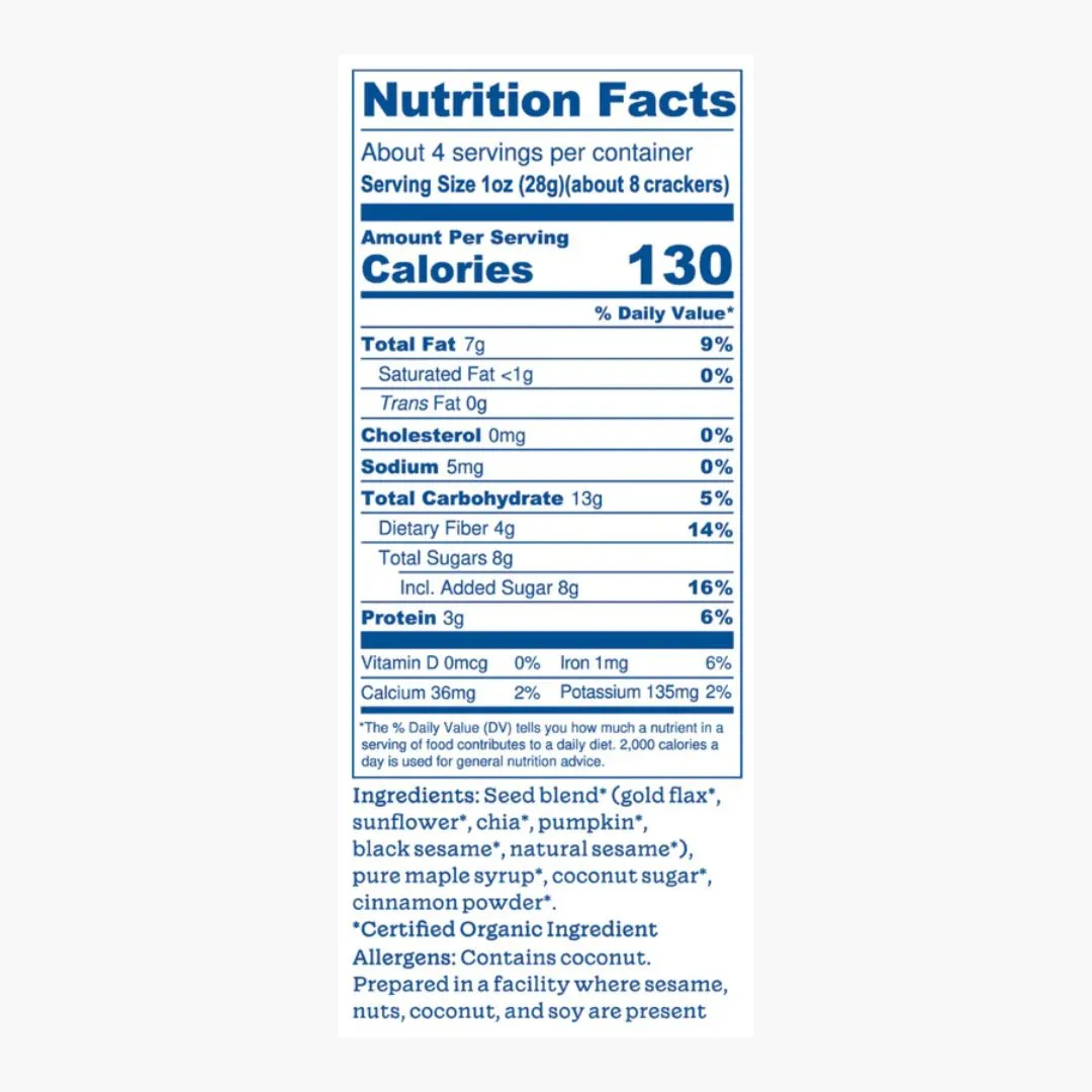 Faromia Sweet Cinnamon Mediterranean Seeded Crisps