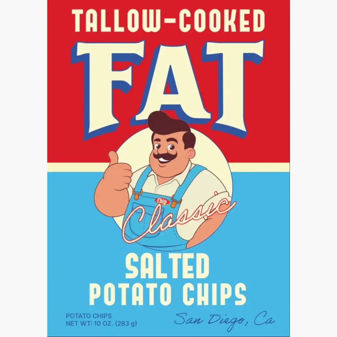 Classic FAT Chips, 1oz  (Beef tallow chips)