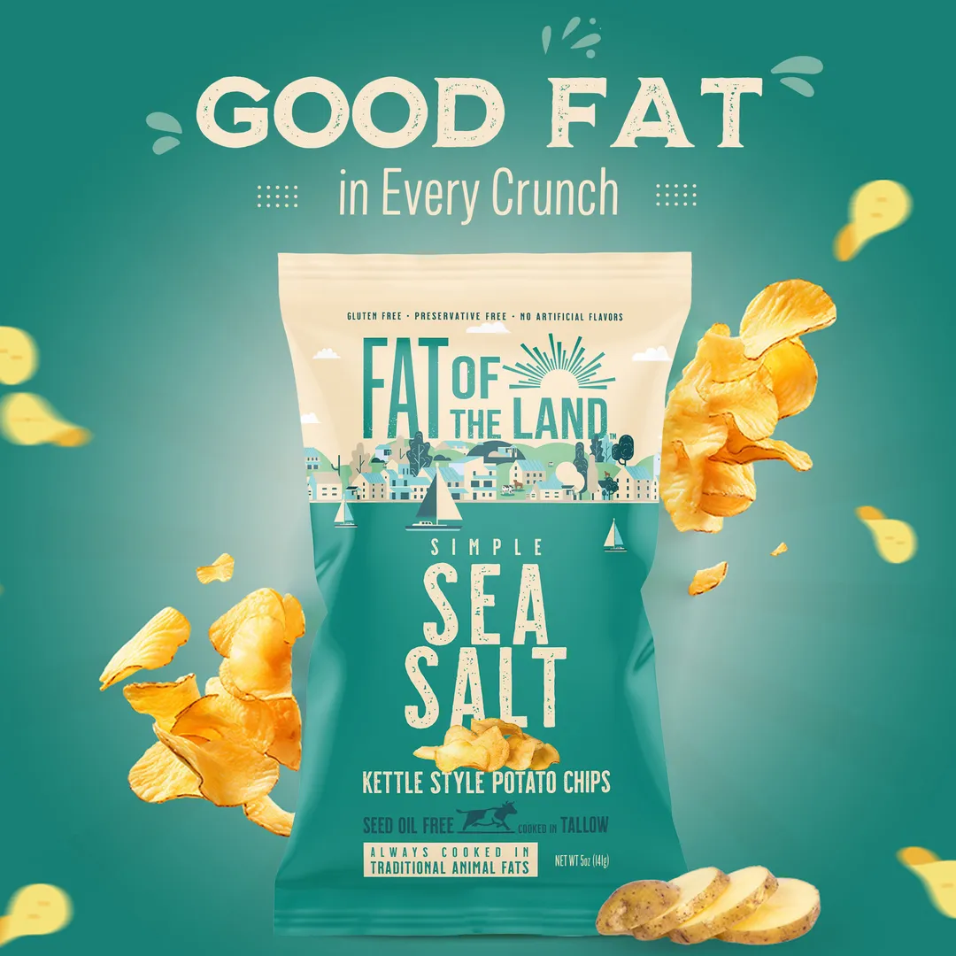 Sea Salt Beef Tallow Kettle Cooked Chips