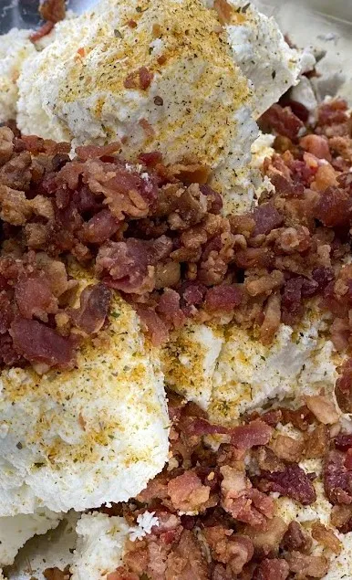 Garlic Bacon Whirl Goat Cheese