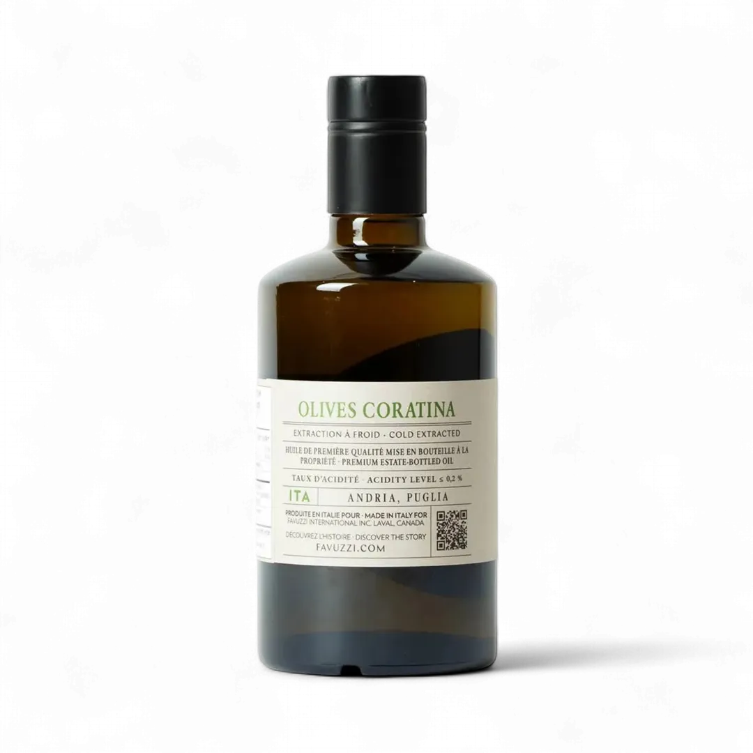 Coratina finishing extra virgin olive oil