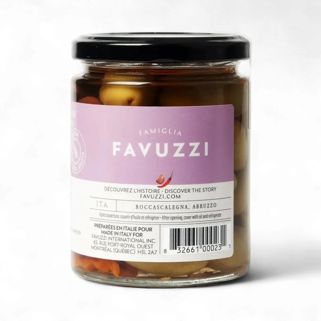 Spicy Olive Mix With Garlic