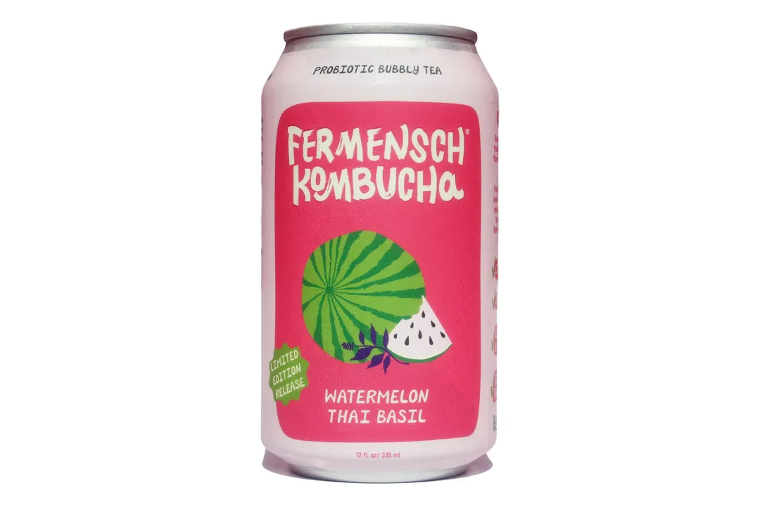*WATERMELON THAI BASIL* Seasonal Kombucha - 24-Can Case
