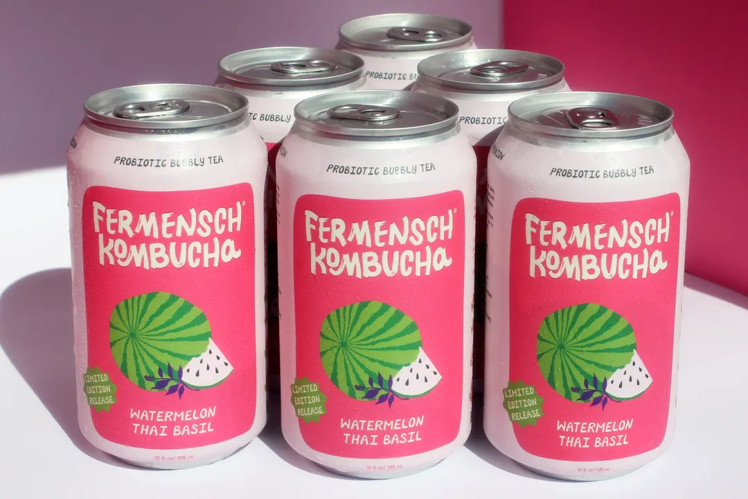 *WATERMELON THAI BASIL* Seasonal Kombucha - 24-Can Case