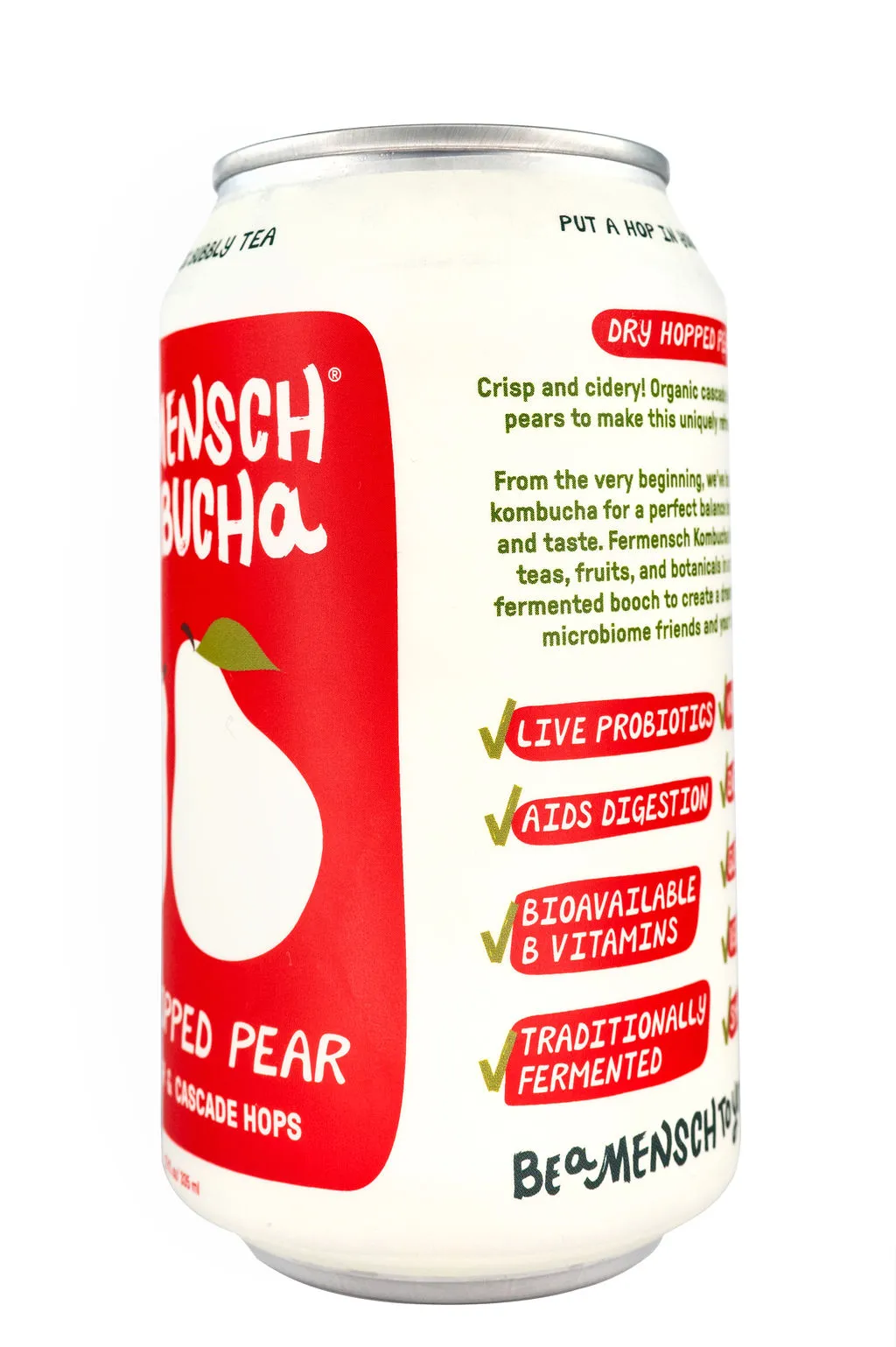 *Dry-Hopped Pear* Kombucha - 24-Can Case