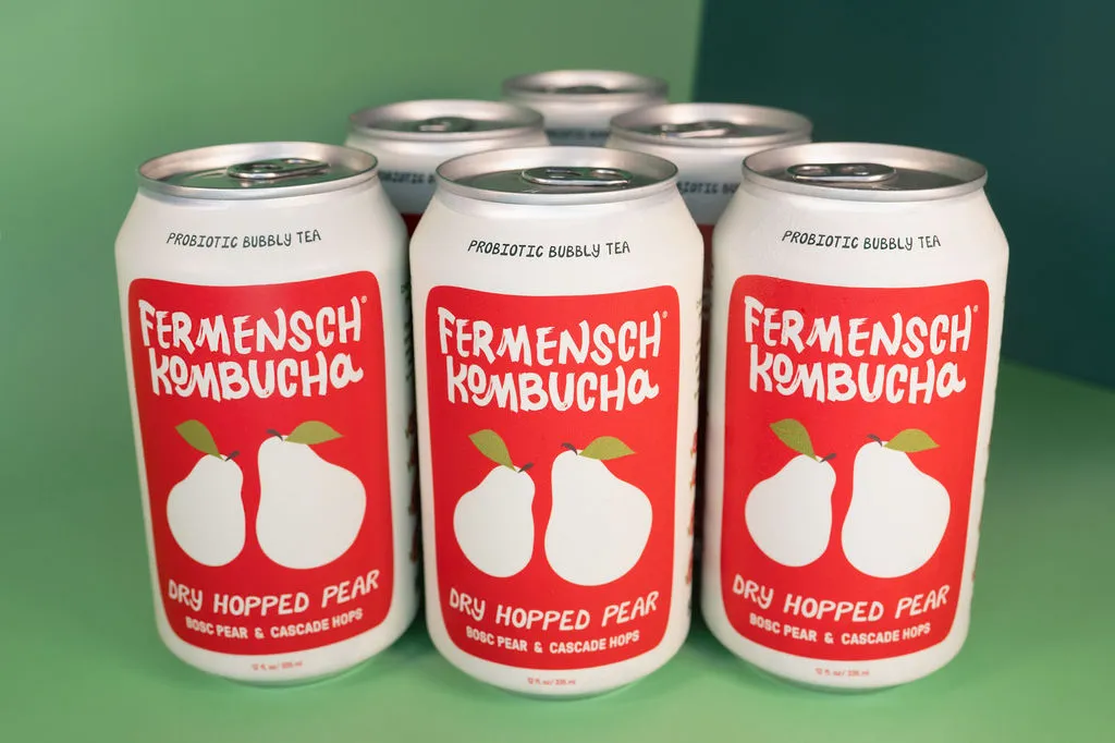 *Dry-Hopped Pear* Kombucha - 24-Can Case