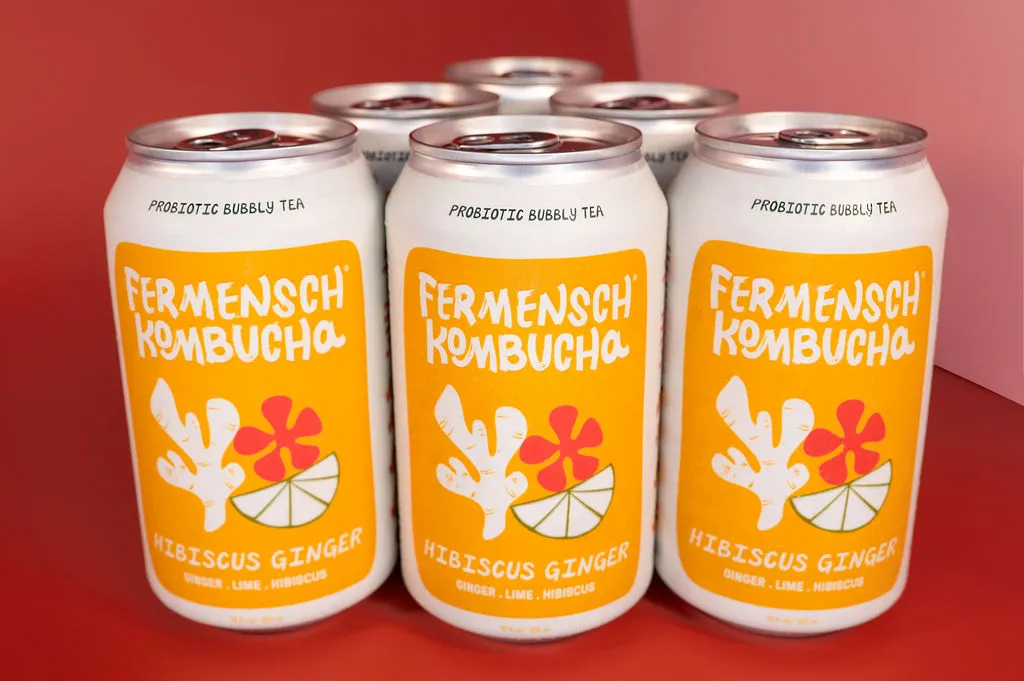 *Hibiscus Ginger* Kombucha - 24-Can Case