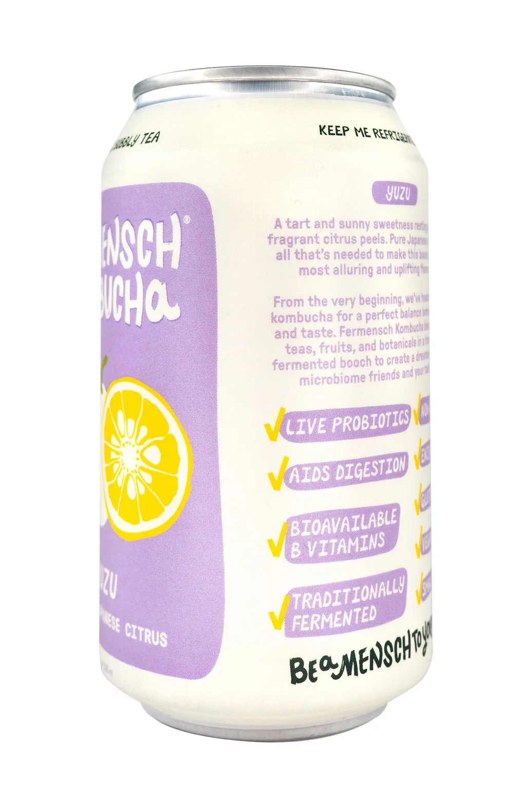 *Yuzu* Japanese Citrus Kombucha - 24-Can Case