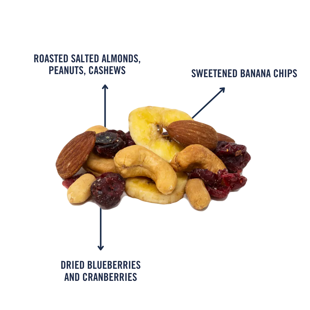 Blueberry Banana Nut Mix (Roasted Salted) 4.5 oz.