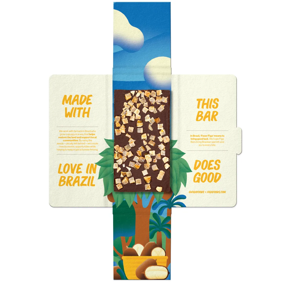 Fruity | Chocolate's Brazilian Cousin | Vegan, Caffeine Free, Sweetened with Dates | 63% Cupuaçu Bar 