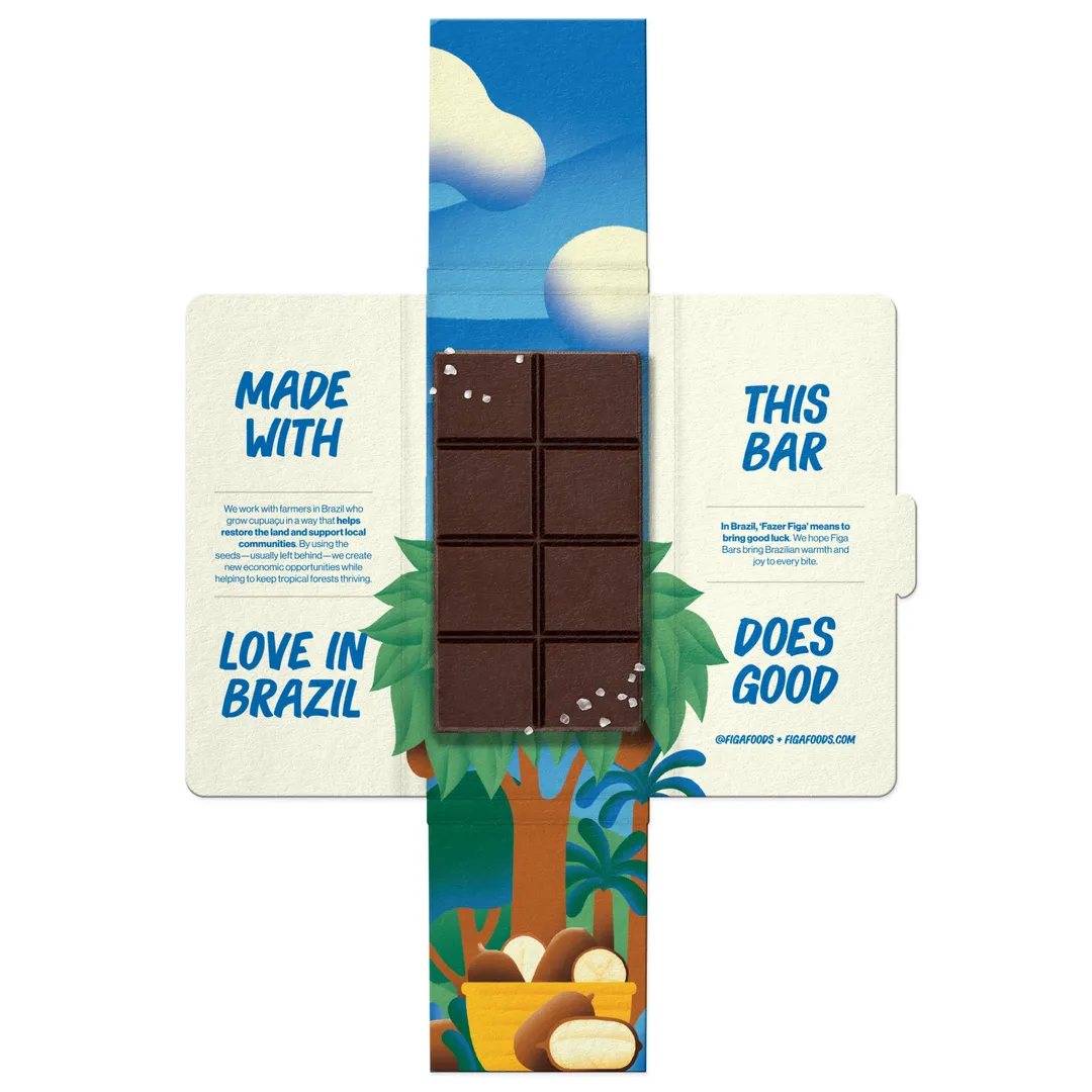 Salty | Chocolate's Brazilian Cousin | Vegan, Caffeine Free, Sweetened with Dates | 63% Cupuaçu Bar *Best Seller*