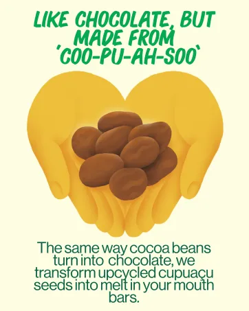 Salty | Chocolate's Brazilian Cousin | Vegan, Caffeine Free, Sweetened with Dates | 63% Cupuaçu Bar *Best Seller*