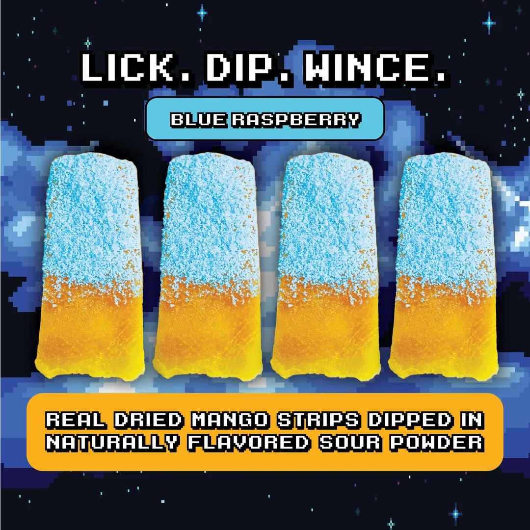 Level 3 Sour Blue Razz Mango Dippers Retail PDQ (10 Count)