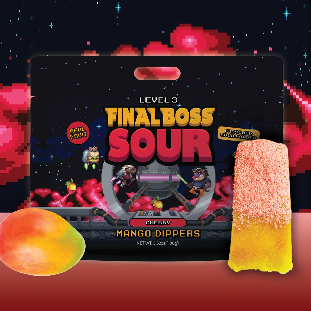 Level 3 Sour Cherry Mango Dippers Retail PDQ (10 Count)