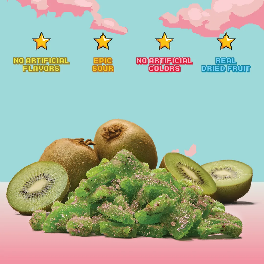 Sour Watermelon Kiwis (Level 3) (4-Pack) - Dried Fruit Candy