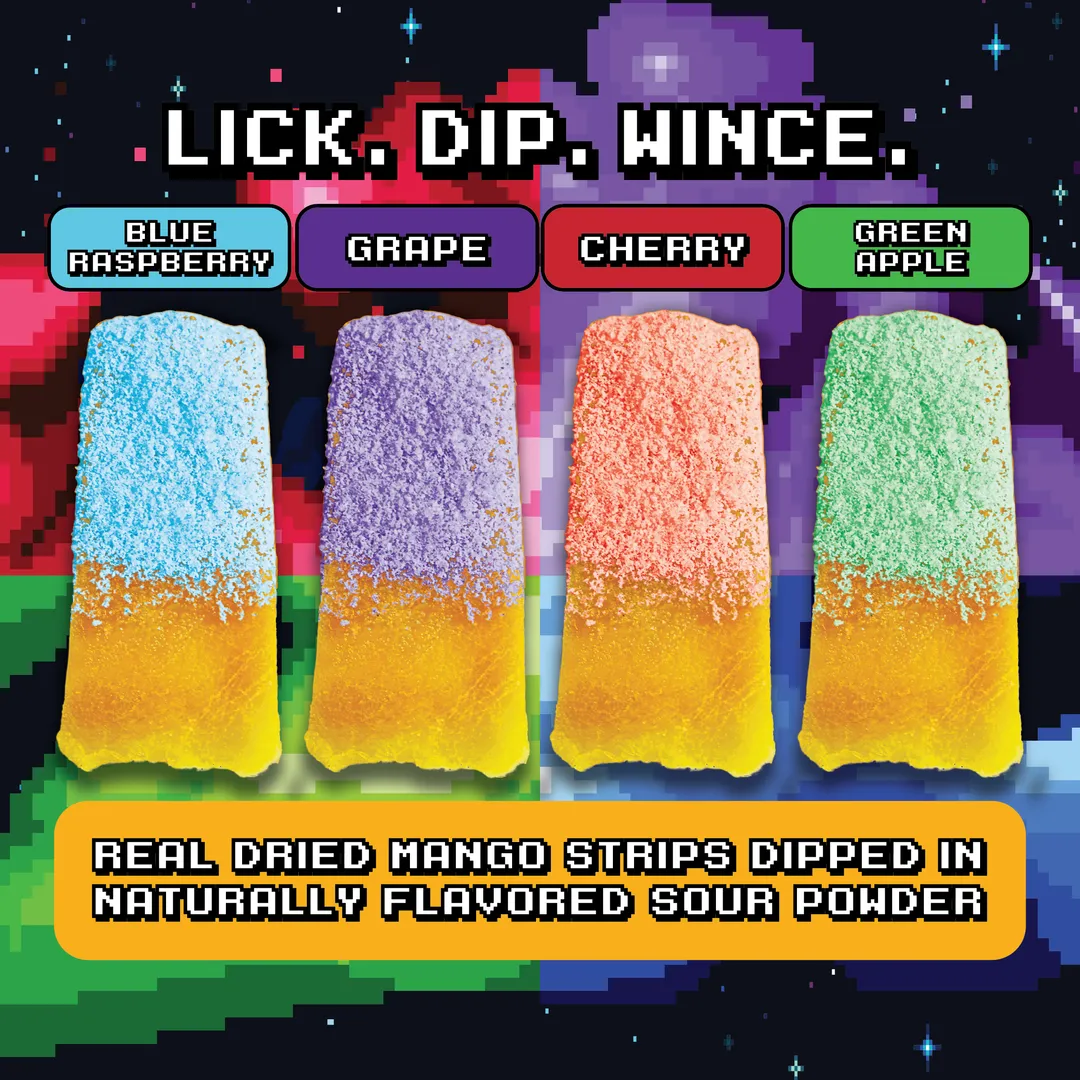 Variety Sour Mango Dipper (4-Pack) - Real Dried Fruit Candy