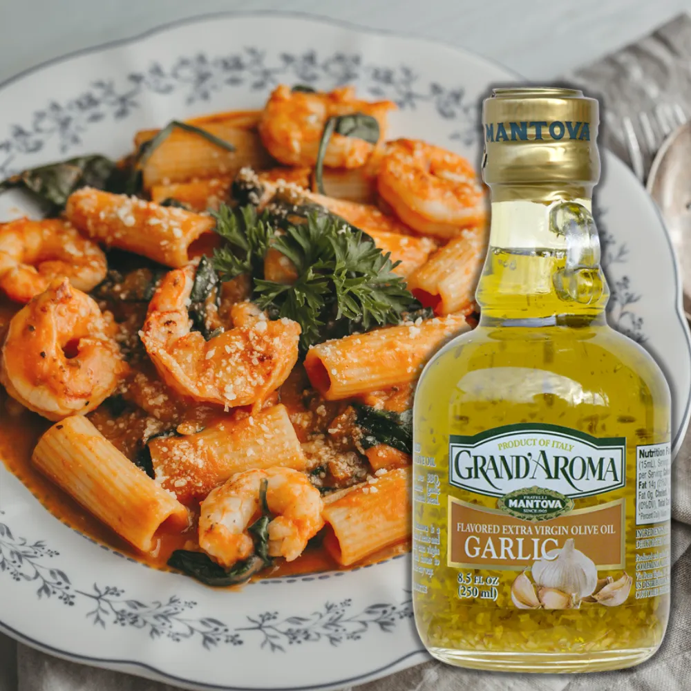 Mantova Grand’Aroma Garlic Extra Virgin Olive Oil, 8.5 oz.
