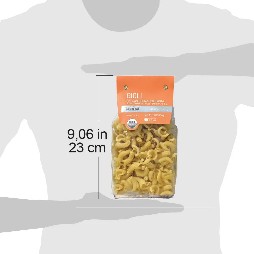 Co. Sanremo Organic Artisan Gigli Pasta, 1 lb.