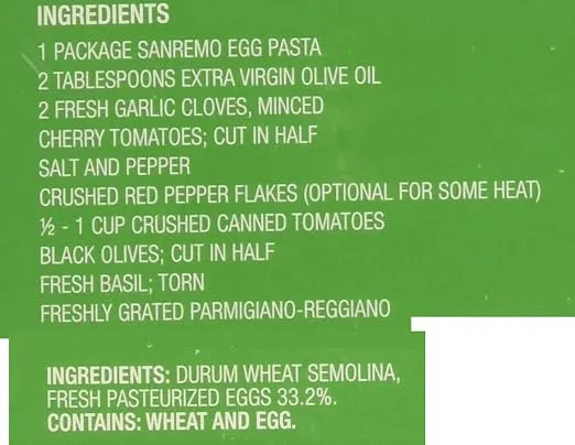 Co. Sanremo Egg Pappardelle Pasta, 10 oz.