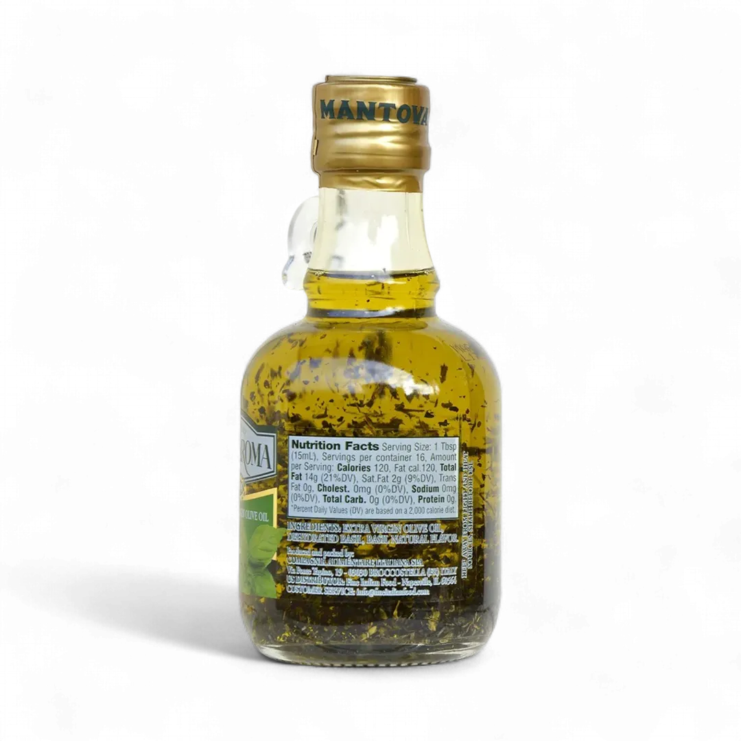 Mantova Grand'Aroma Basil Extra Virgin Olive Oil, 8.5 oz.