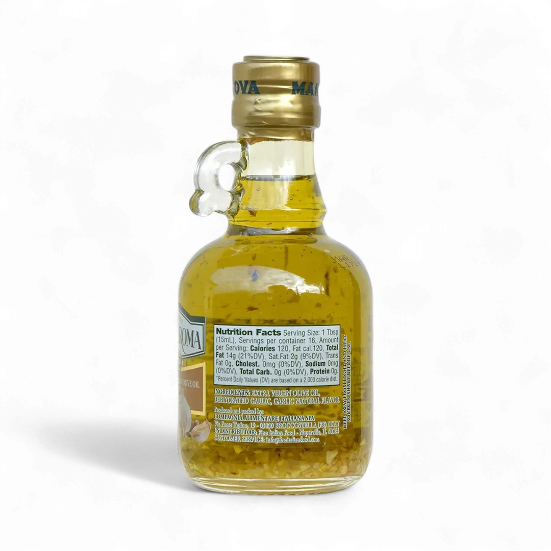Mantova Grand’Aroma Garlic Extra Virgin Olive Oil, 8.5 oz.