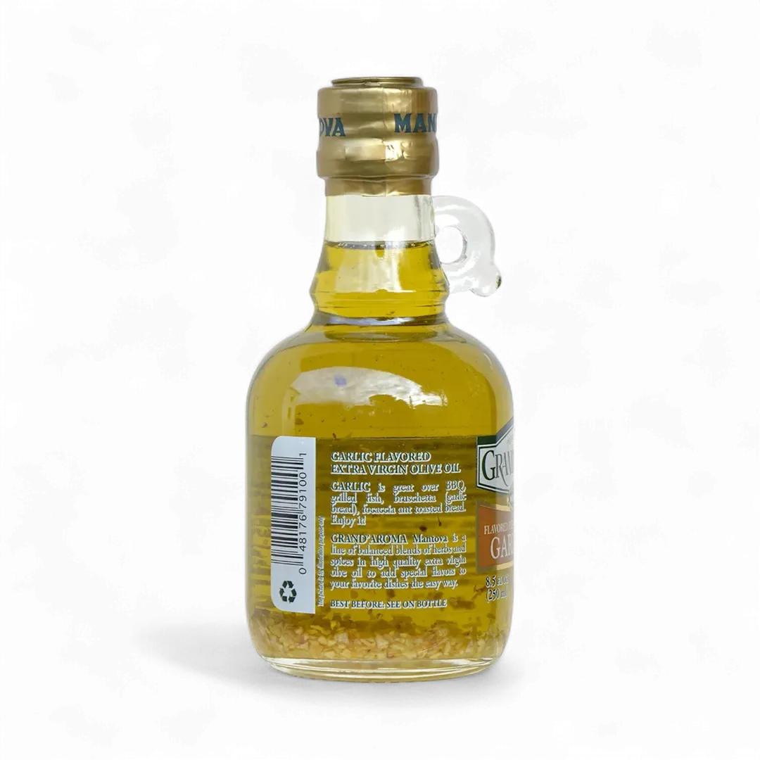 Mantova Grand’Aroma Garlic Extra Virgin Olive Oil, 8.5 oz.