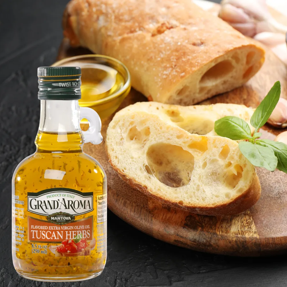 Mantova Grand'Aroma Tuscan Herbs Extra Virgin Olive Oil, 8.5
