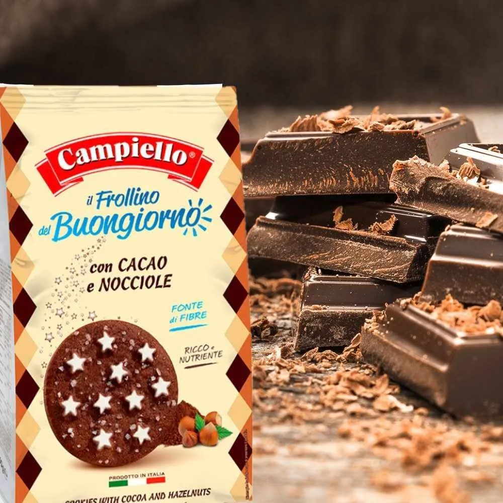 Campiello Shortbread Cookies with Cocoa & Hazelnuts, 12 oz.