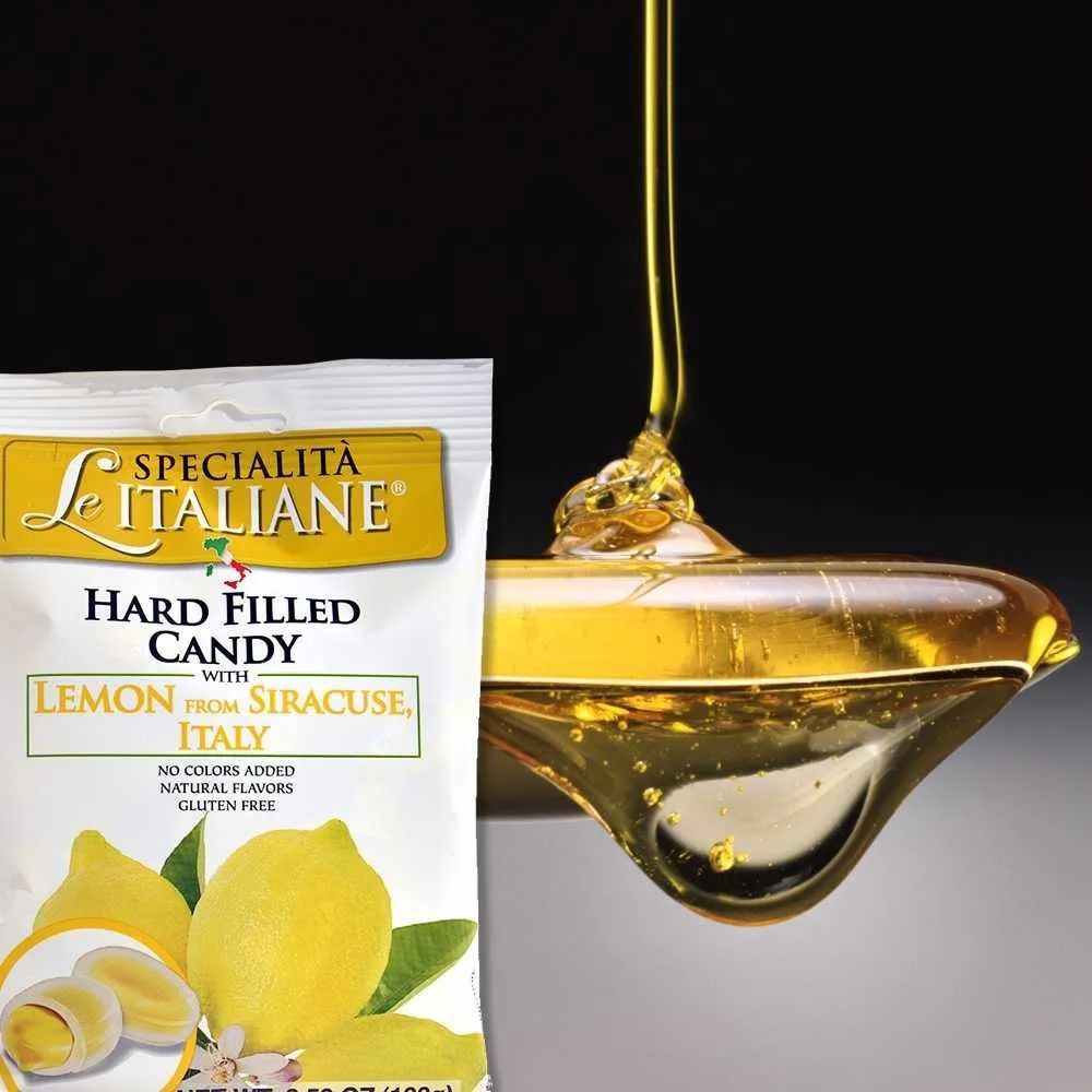 Le Specialità Italiane Hard Candy with Lemon, 3.52 oz.