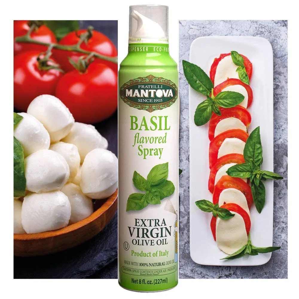 Mantova Basil Extra Virgin Olive Oil Spray, 8 oz.
