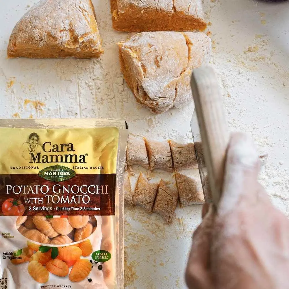 Mantova Cara Mamma Potato Gnocchi with Tomato, 1 lb.
