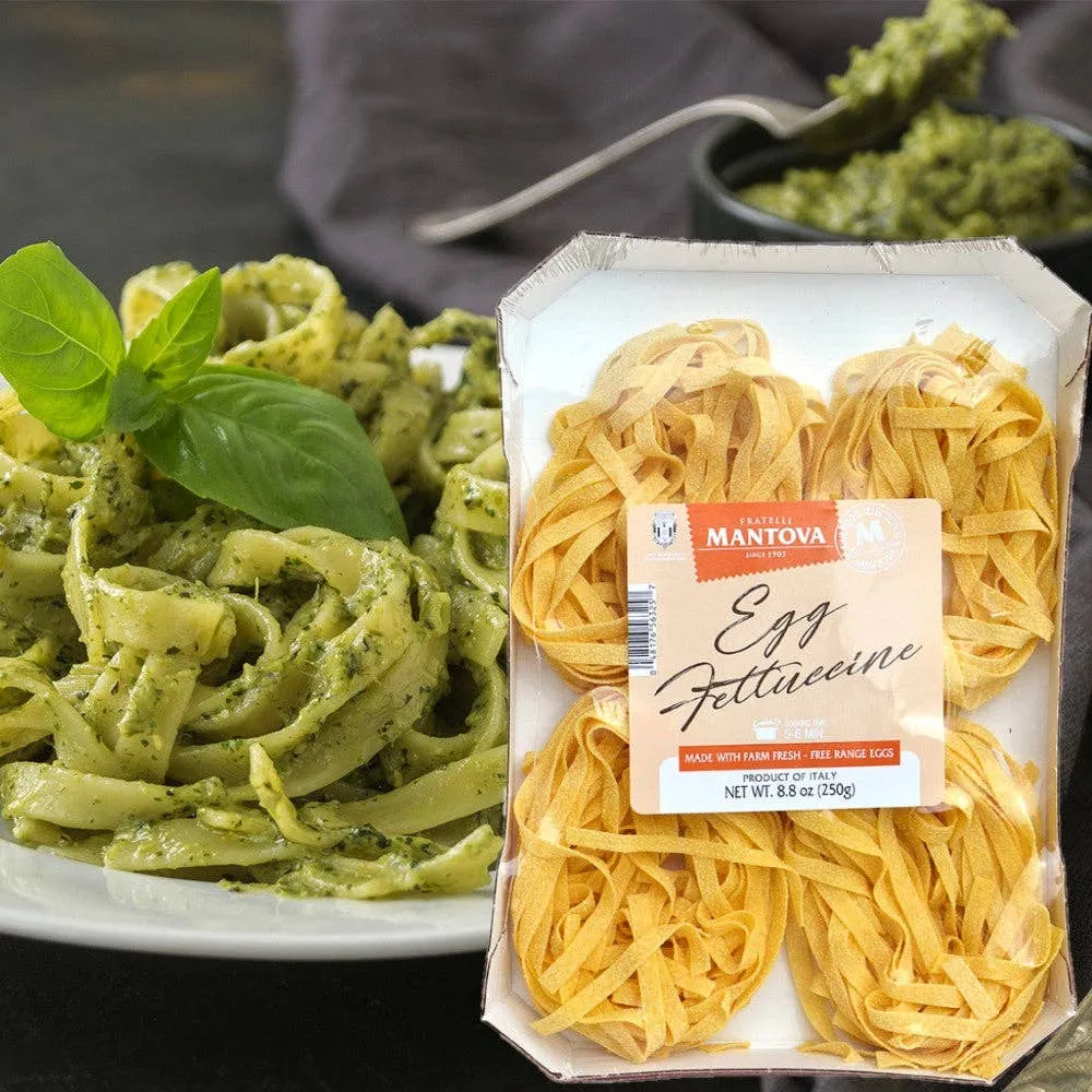 Mantova Egg Fettuccine Pasta, 8.8 oz.