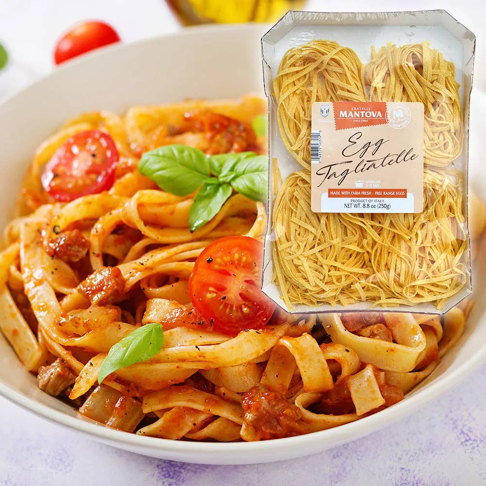 Mantova Egg Tagliatelle Pasta, 8.8 oz.