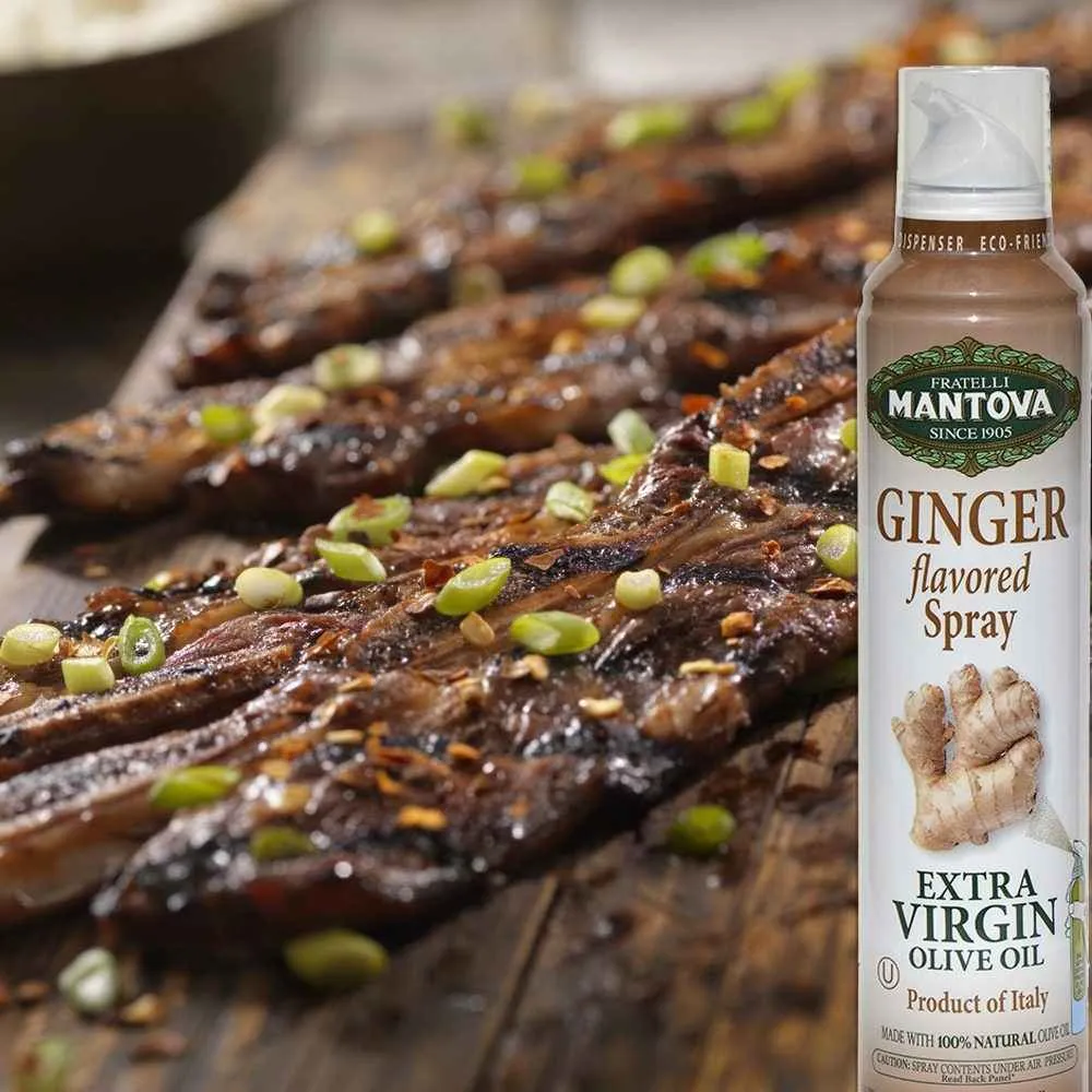 Mantova Ginger Extra Virgin Olive Oil Spray, 8 oz.