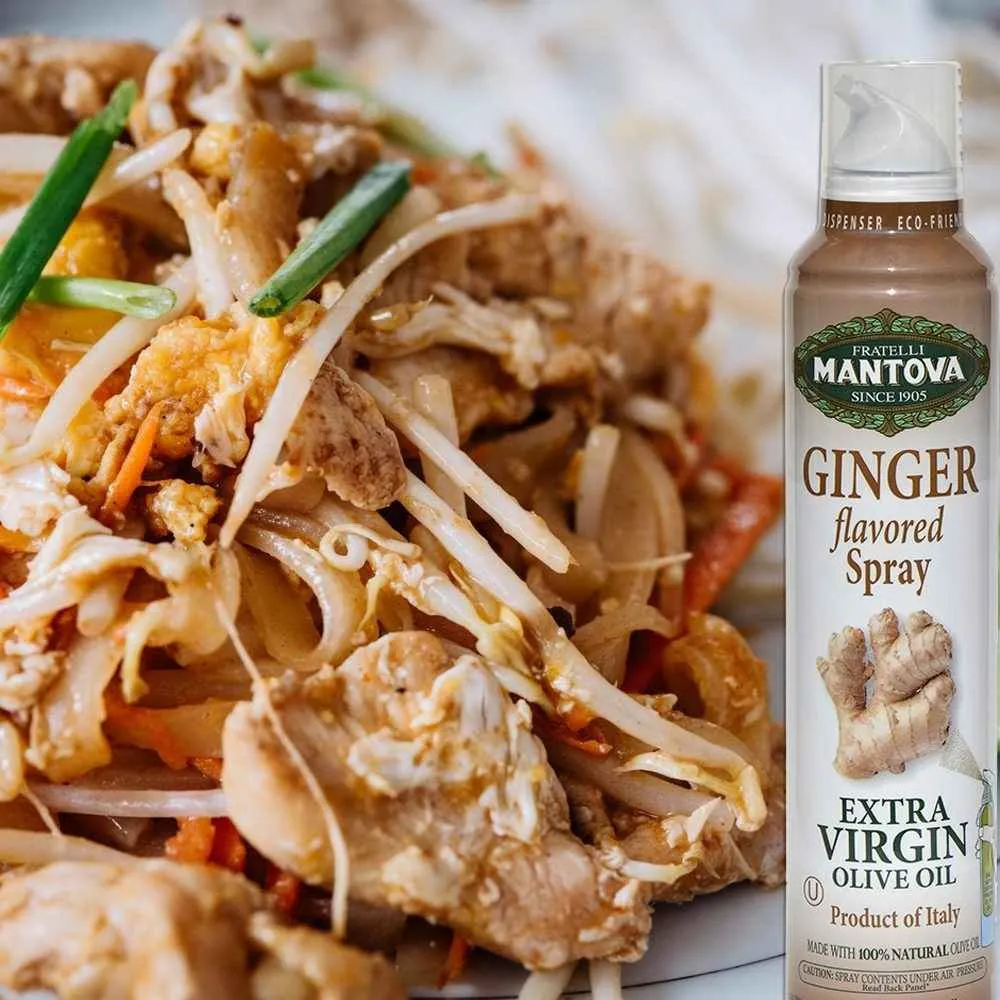 Mantova Ginger Extra Virgin Olive Oil Spray, 8 oz.