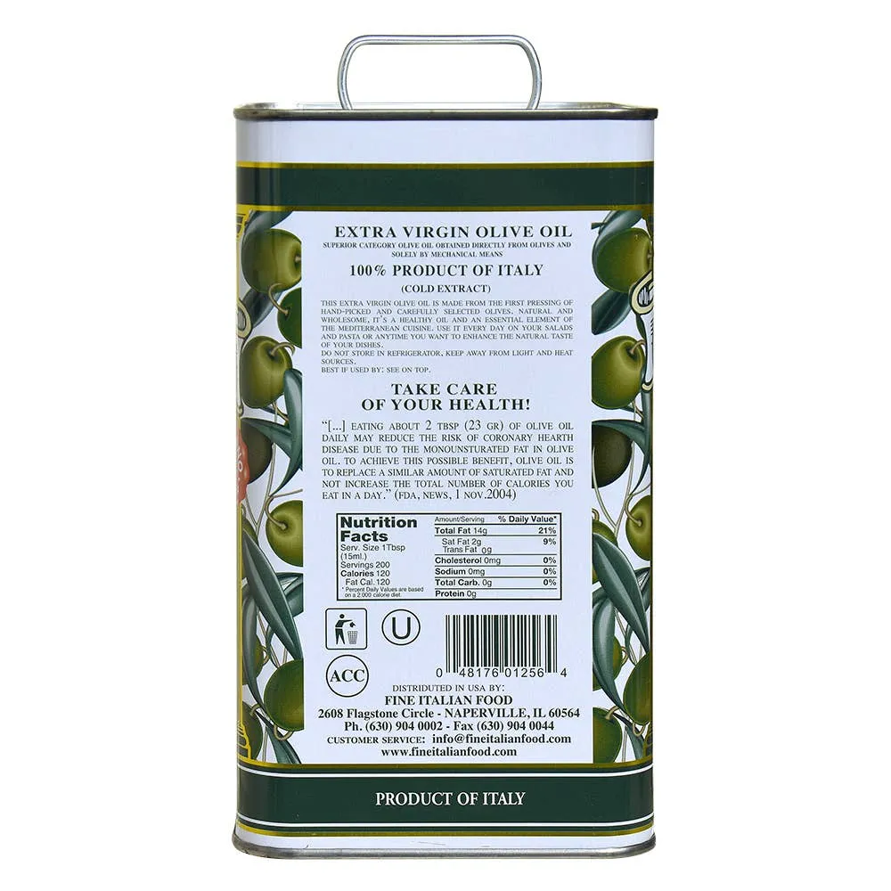 Mantova Italian Golden Extra Virgin Olive Oil, 102 fl. oz.