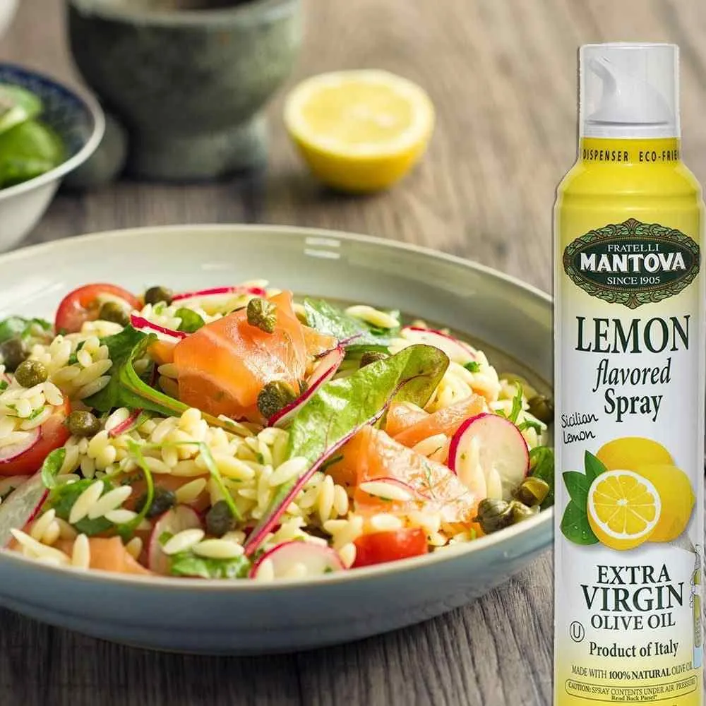Mantova Lemon Extra Virgin Olive Oil Spray, 8 fl. oz.