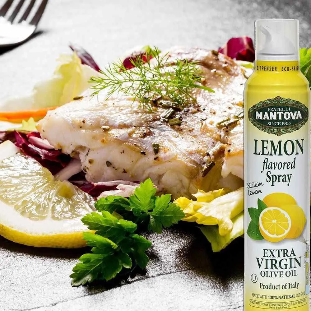 Mantova Lemon Extra Virgin Olive Oil Spray, 8 fl. oz.