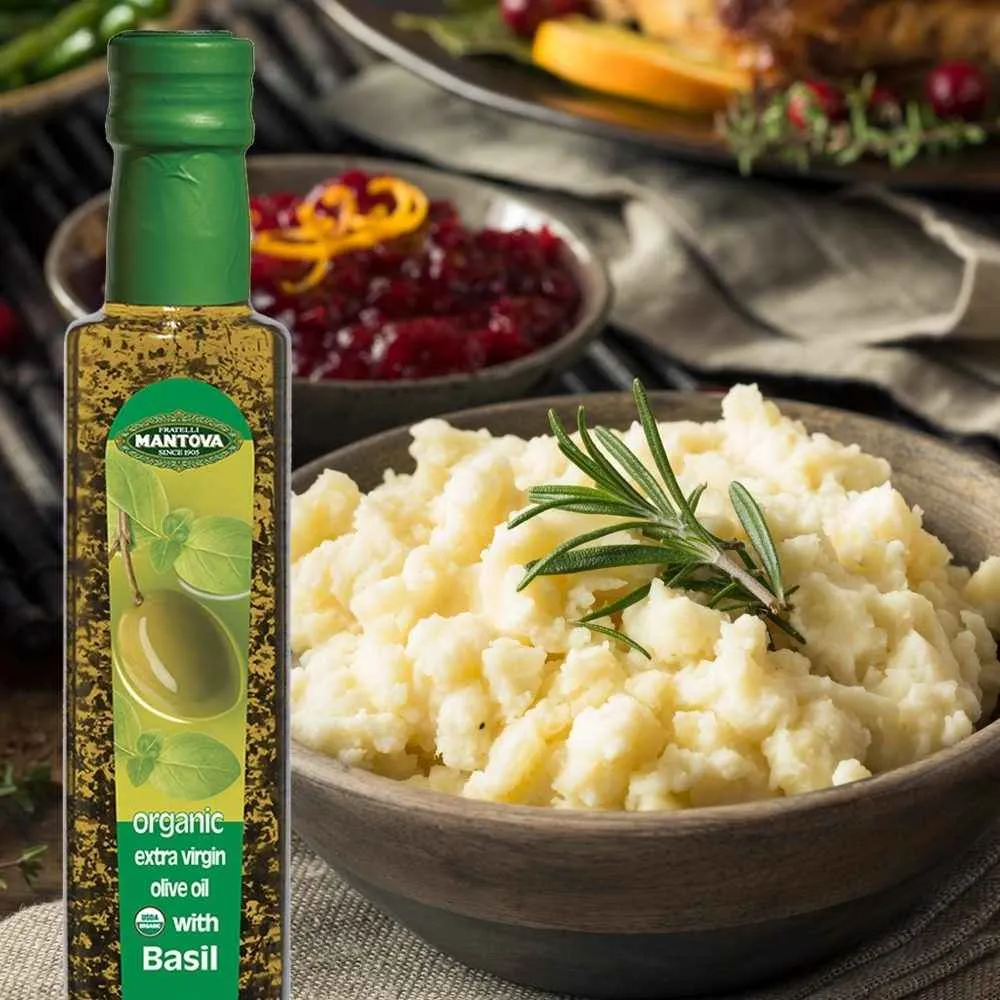 Mantova Organic Basil Extra Virgin Olive Oil, 8.5 fl. oz.