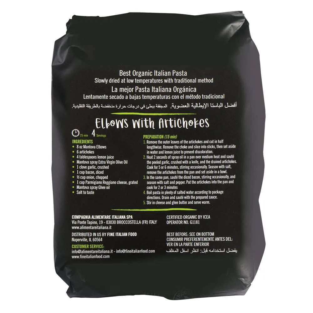 Mantova Organic Elbows, 1 lb.