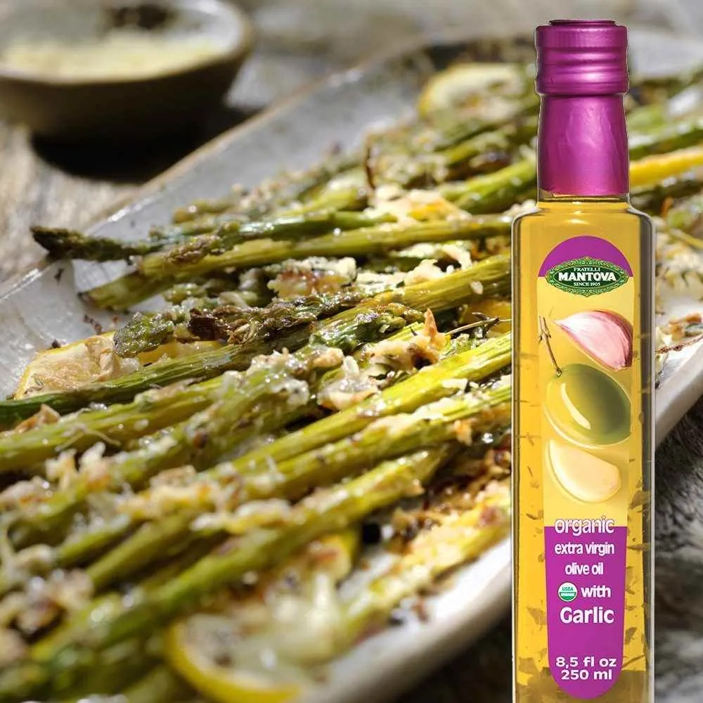 Mantova Organic Garlic Extra Virgin Olive Oil, 8.5 fl. oz.