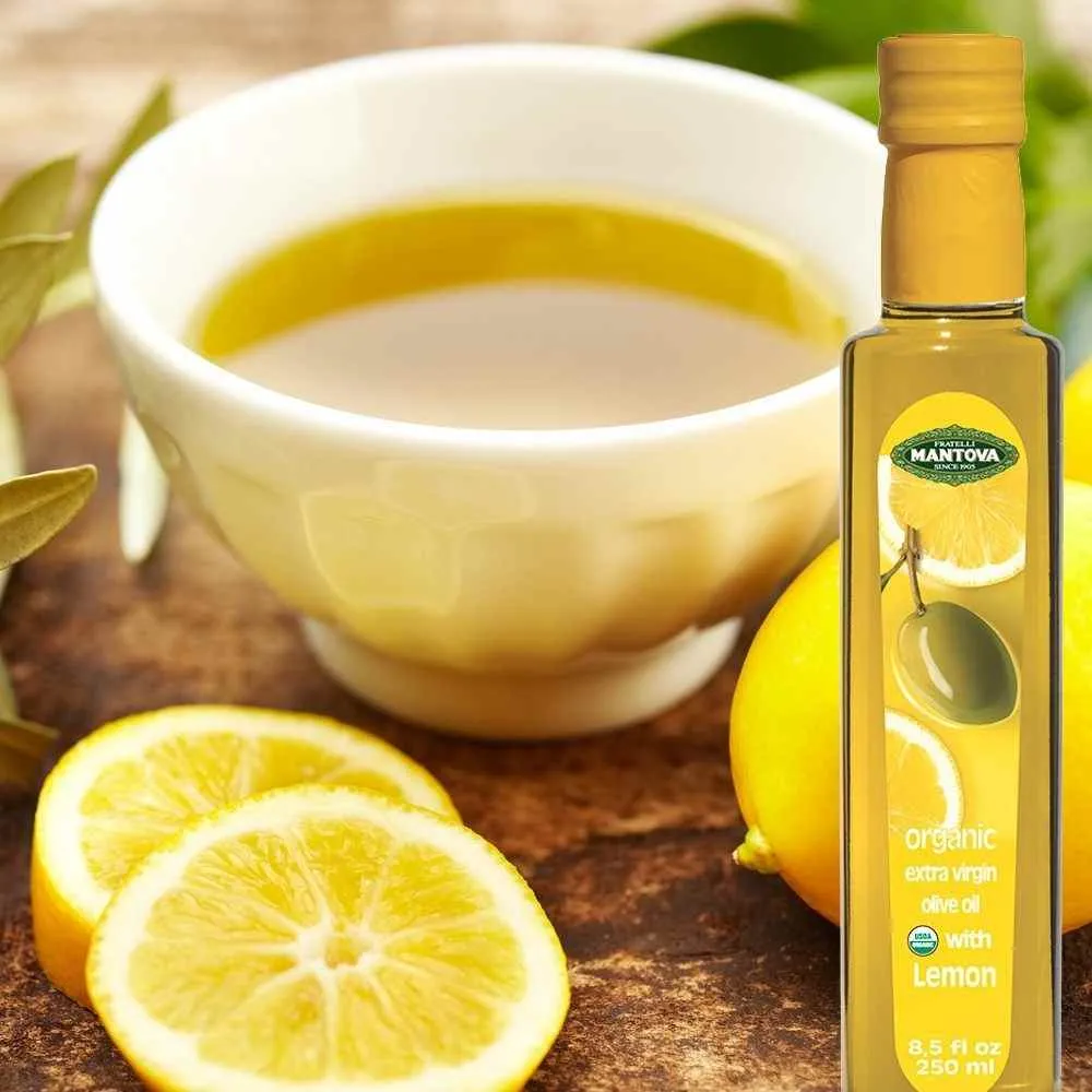 Mantova Organic Lemon Extra Virgin Olive Oil, 8.5 fl. oz.
