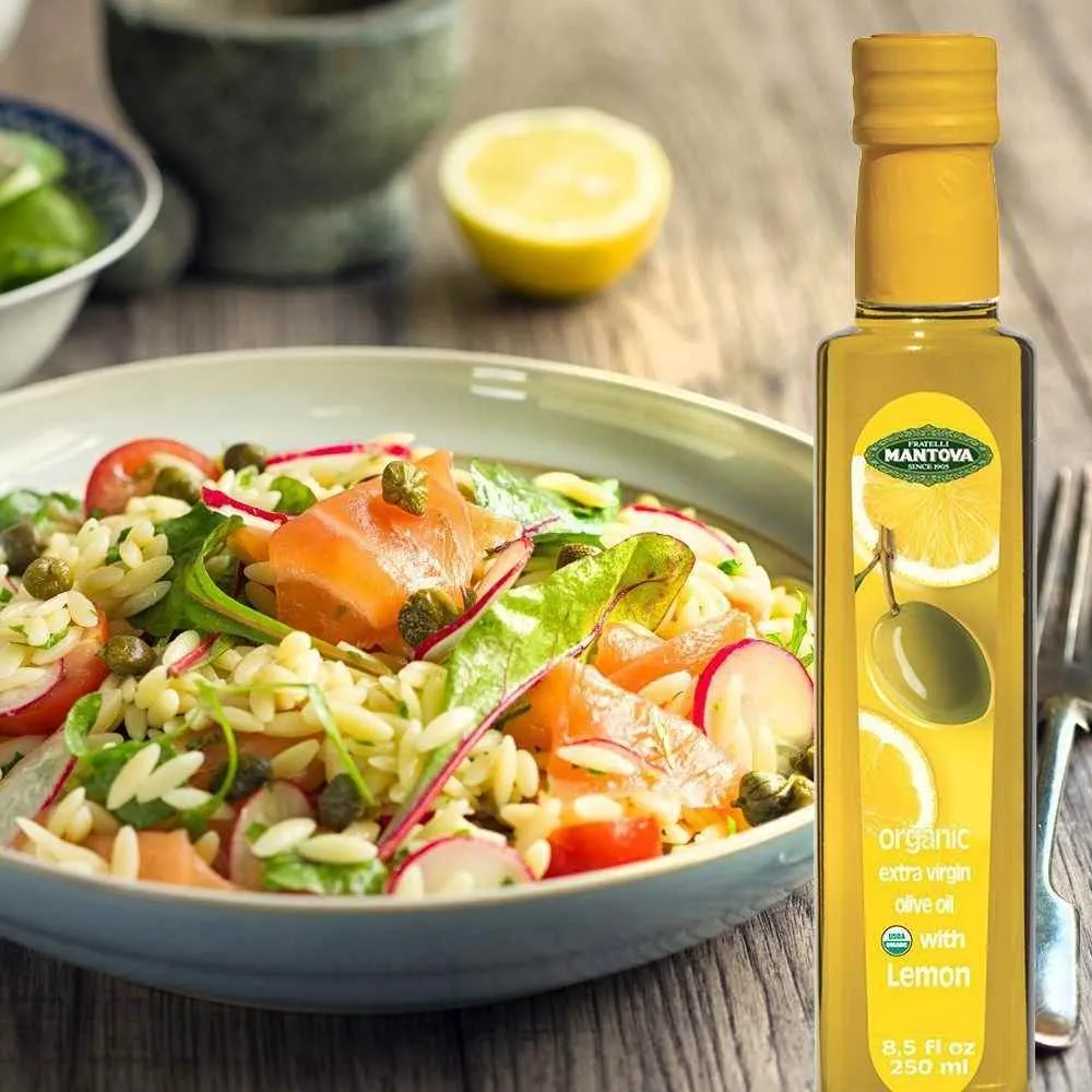 Mantova Organic Lemon Extra Virgin Olive Oil, 8.5 fl. oz.
