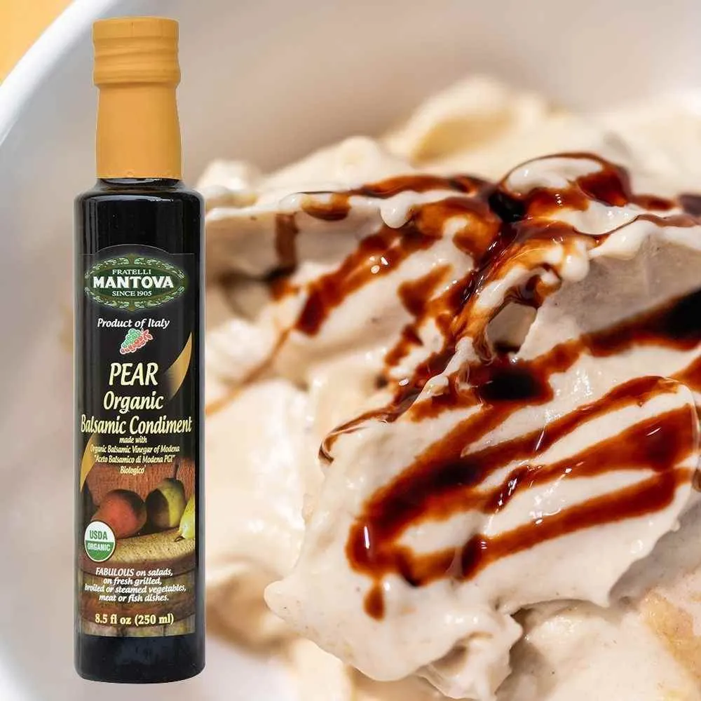 Mantova Organic Pear Balsamic Condiment PGI, 8.5 fl. oz.