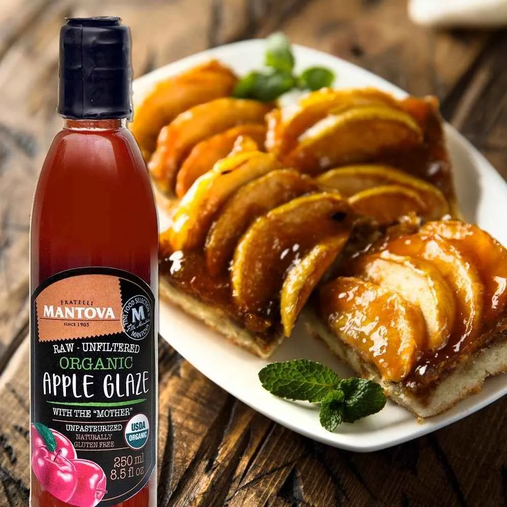 Mantova Organic Raw Unfiltered Apple Glaze, 8.5 fl. oz.