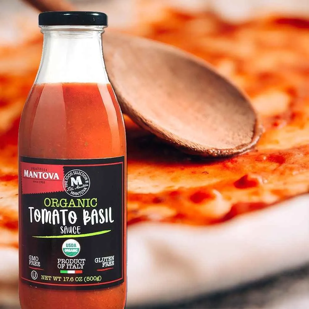 Mantova Organic Tomato Basil Sauce, 17.6 oz.