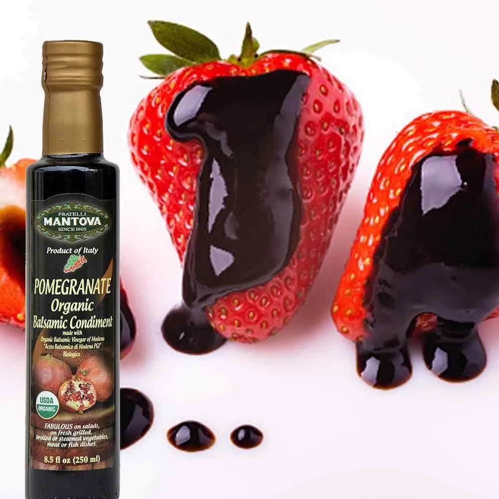Mantova Org. Pomegranate Balsamic Condiment PGI, 8.5 fl. oz.