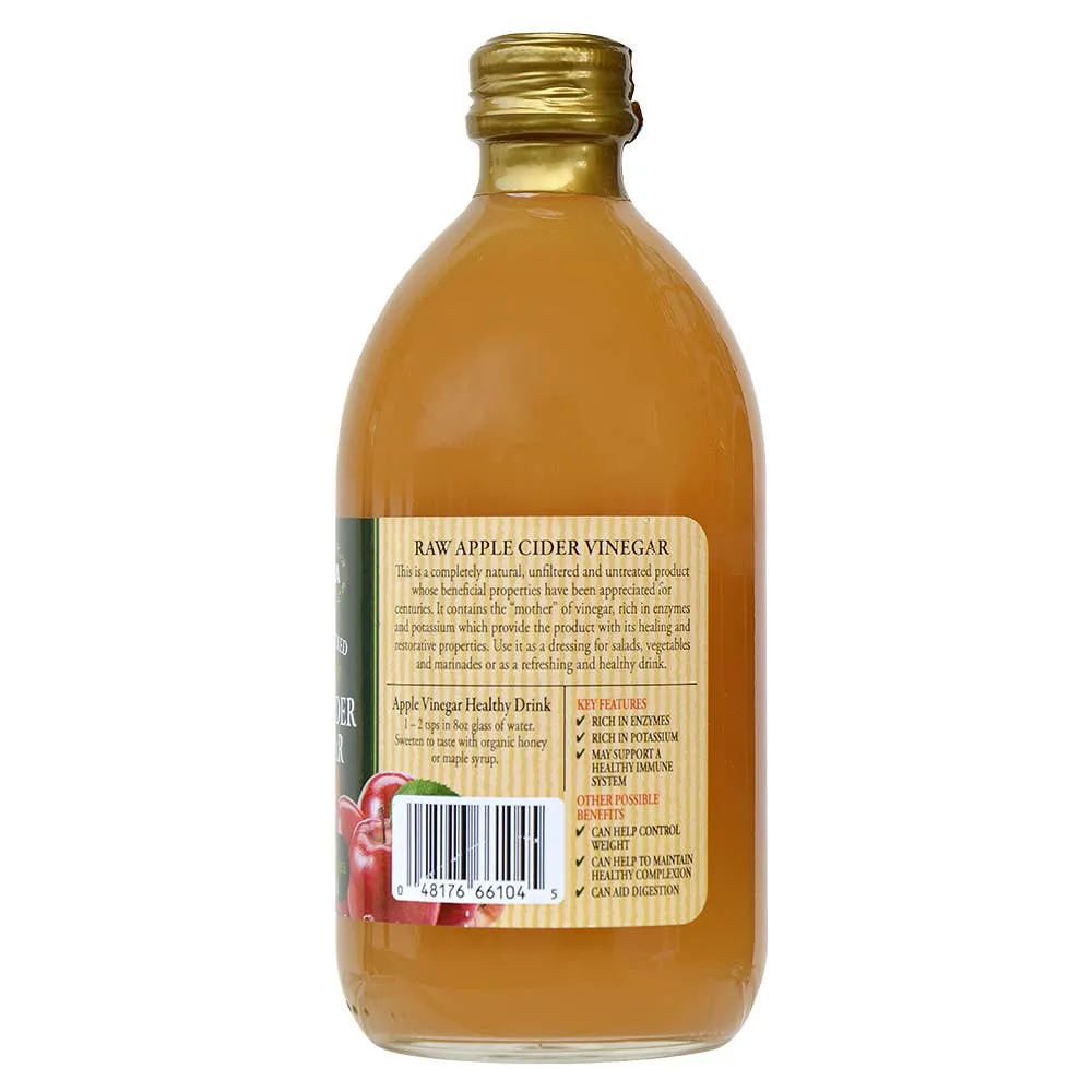 Mantova Org. Raw Unfiltered Apple Cider Vinegar, 17 fl. oz.