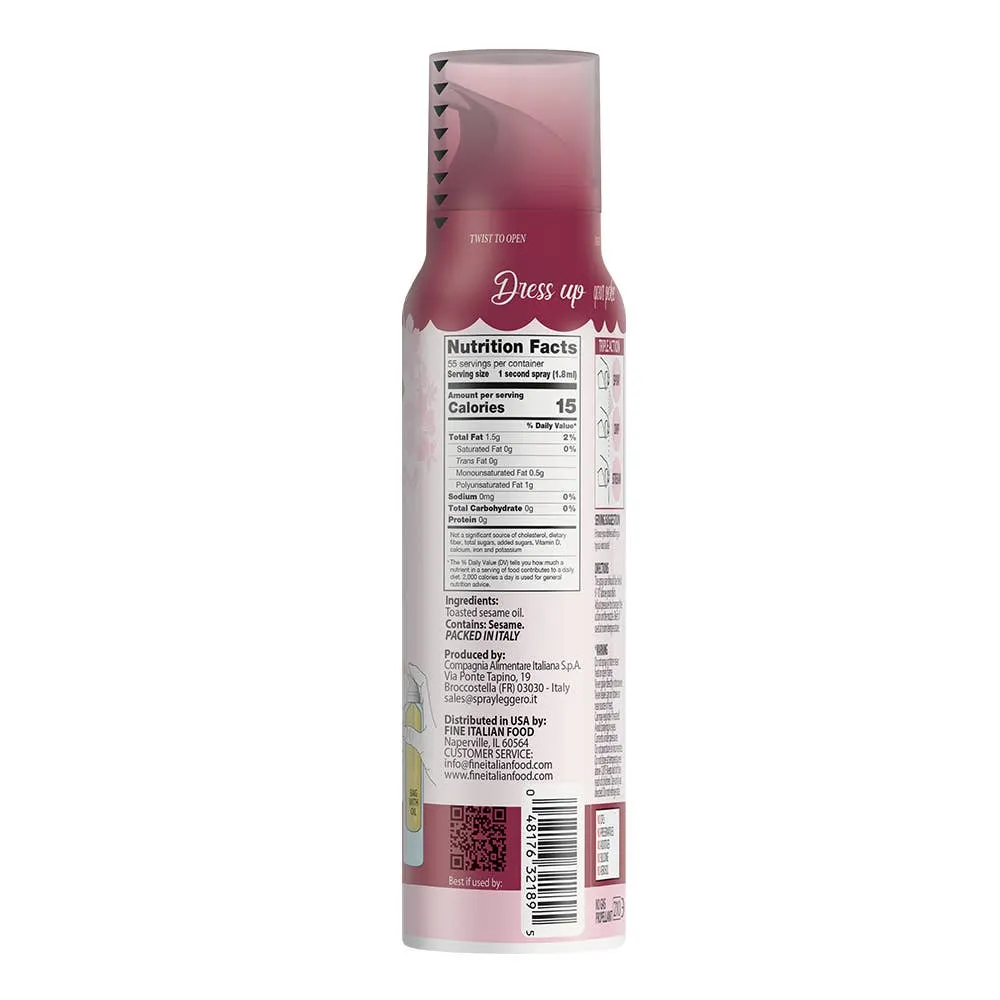 Mantova Poke Toasted Sesame Oil Spray, 3.4 fl. oz.